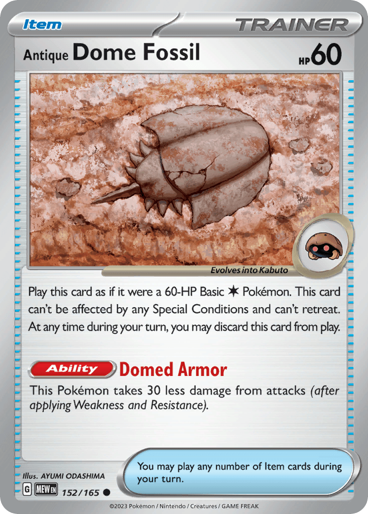 Antique Dome Fossil #152